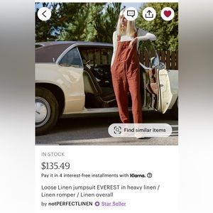 NPL heavy linen jumpsuit EVEREST